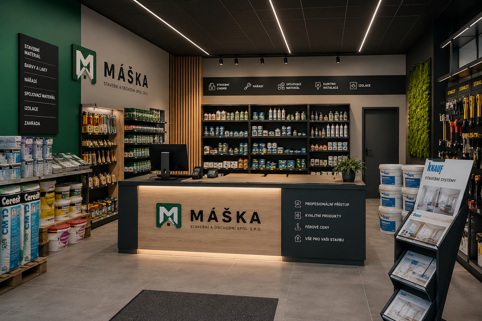 Prodejna Máška – interiér